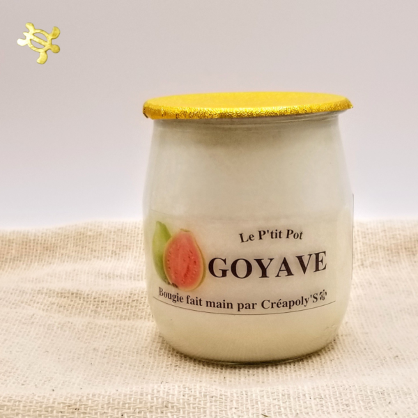 Bougie Le P'tit Pot GOYAVE par Créapoly'S