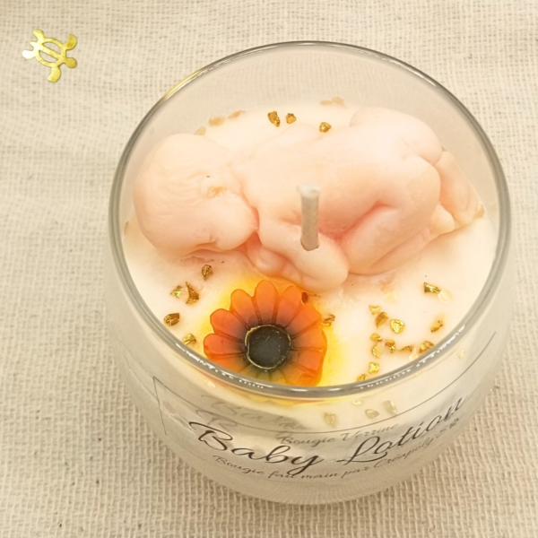 Bougie Verrine BABY LOTION par Créapoly'S