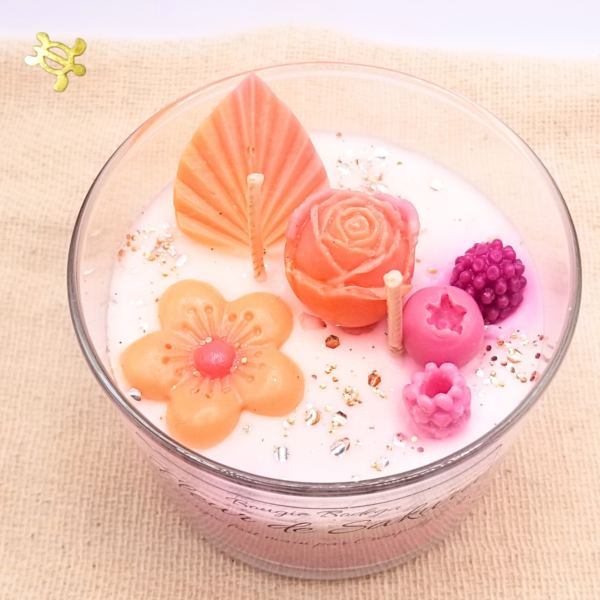 Bougie Verrine FLEUR DE SAKURA par Créapoly'S