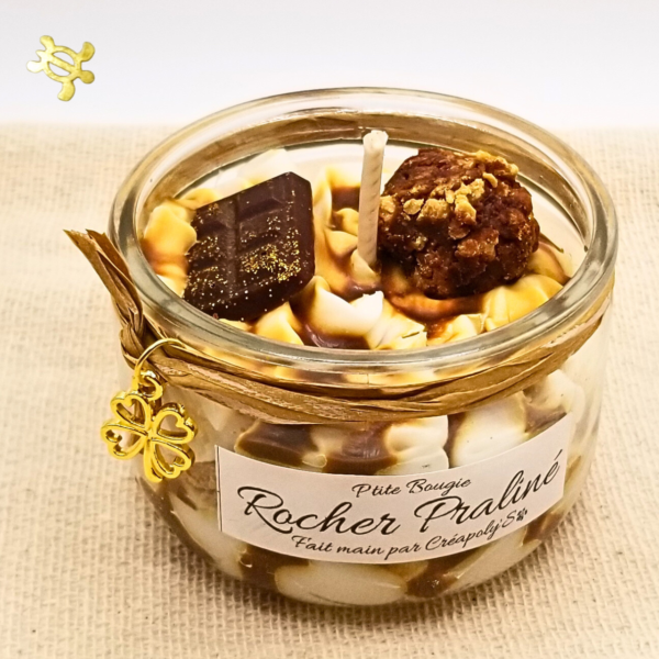 P'tite Bougie ROCHER PRALINÉ par Créapoly'S