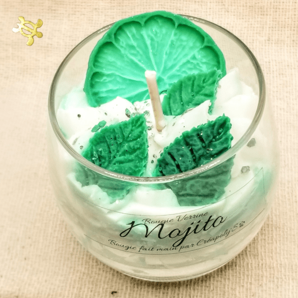 Bougie Verrine MOJITO par Créapoly'S