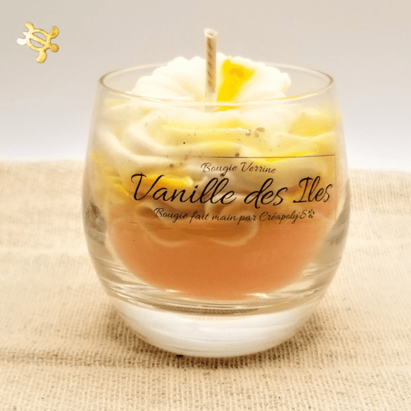 Bougie Verrine VANILLE DES ILES par Créapoly'S