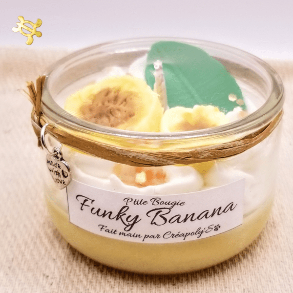 P'tite Bougie FUNKY BANANA par Créapoly'S