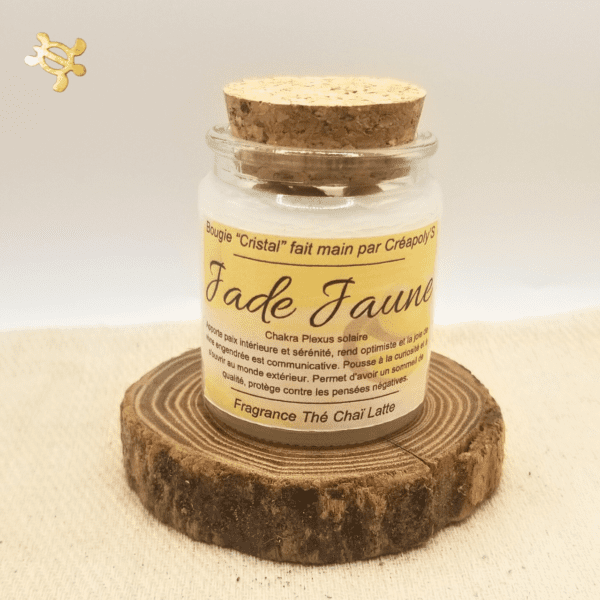 Collection Cristal JADE JAUNE THÉ CHAÏ LATTE par Créapoly'S