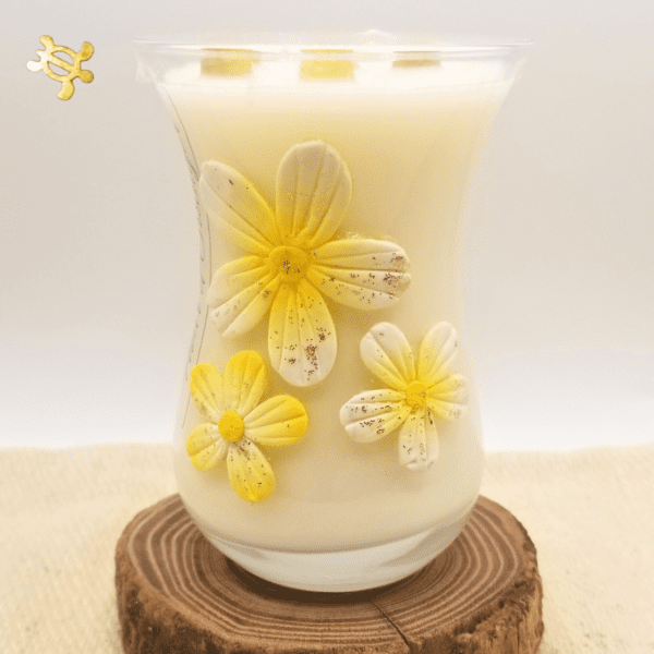Collection Blanche JADE JAUNE FLEUR D'ORANGER par Créapoly'S