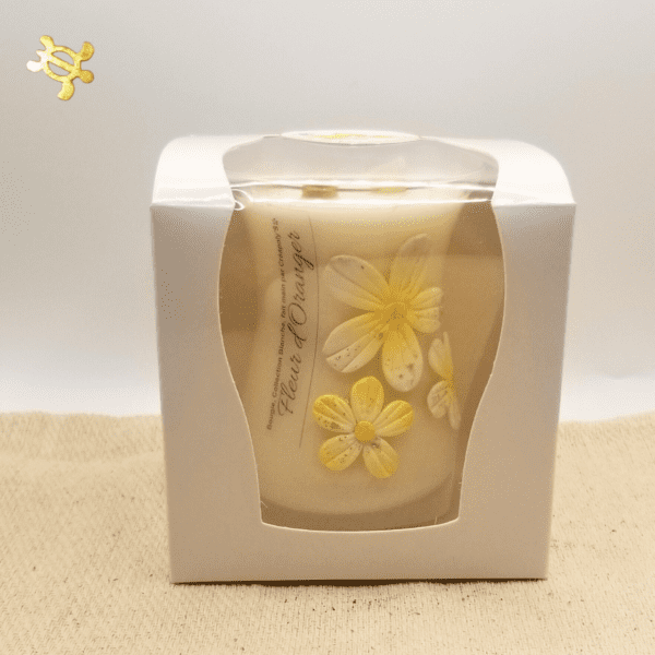 Collection Blanche JADE JAUNE FLEUR D'ORANGER par Créapoly'S