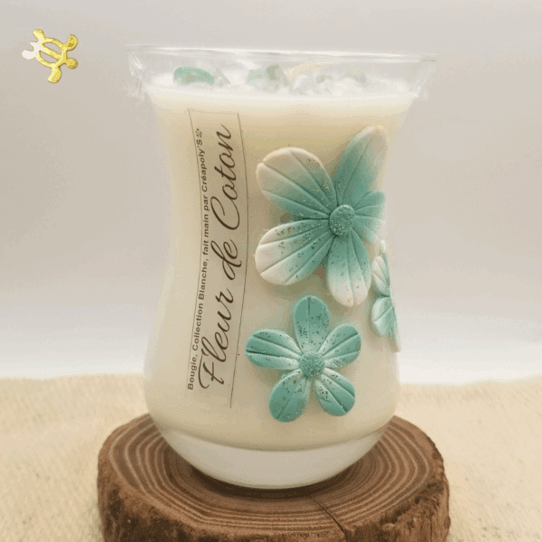 Collection Blanche APATITE FLEUR DE COTON par Créapoly'S